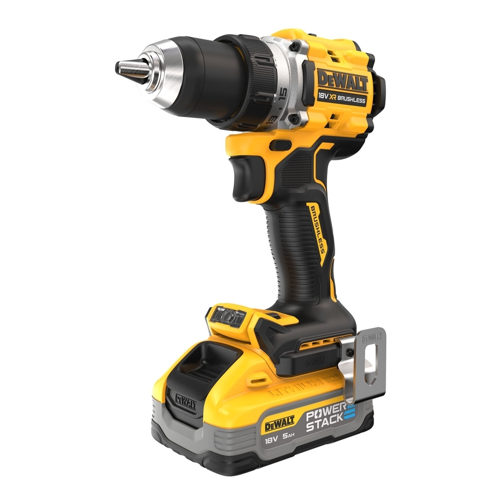 Perceuse-visseuse compacte XR 18 V 5 Ah Li-ion Brushless POWERSTACK - DCD800H2T-QW - DEWALT