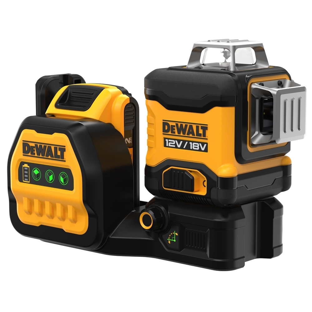 Niveau laser multilignes 3 x 360° XR 12 V / 18 V 2 Ah Li-Ion - faisceaux verts - DCE089D1G18-QW - DEWALT