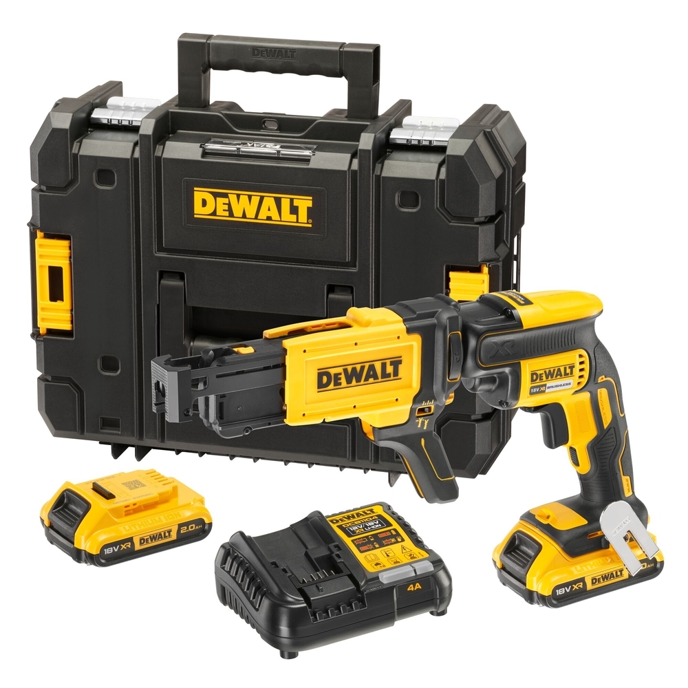 Visseuse à plaques de plâtre XR 18V 2Ah Li-Ion Brushless avec chargeur à bande - DCF620D2K-QW - DEWALT