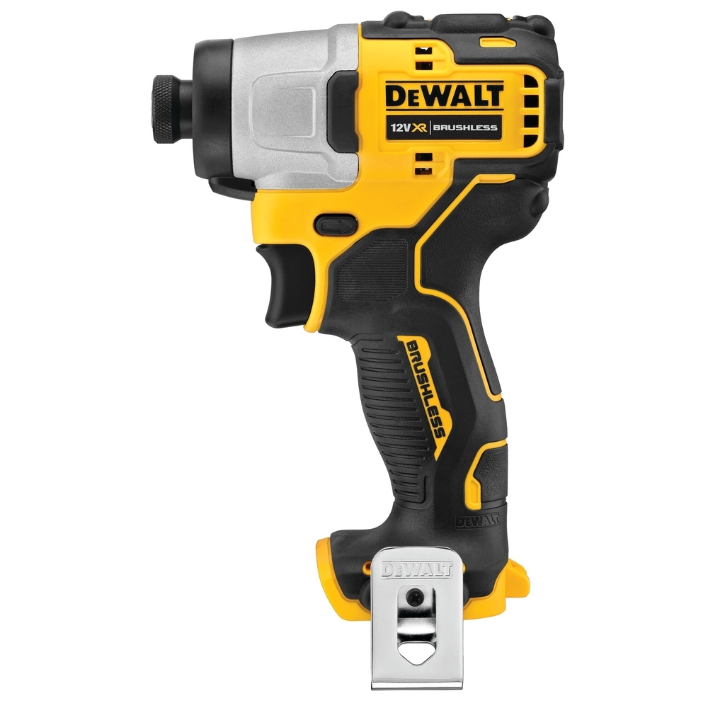 Visseuse à chocs XR 12 V Brushless - sans batterie ni chargeur, clip ceinture  - DCF801N-XJ - DEWALT