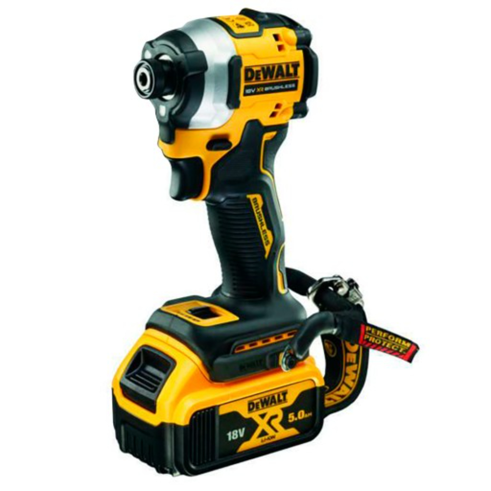 Visseuse à chocs compacte XR 18V 5Ah Li-Ion Brushless - lanière de sécurité - DCF850P2LRT-QW - DEWALT
