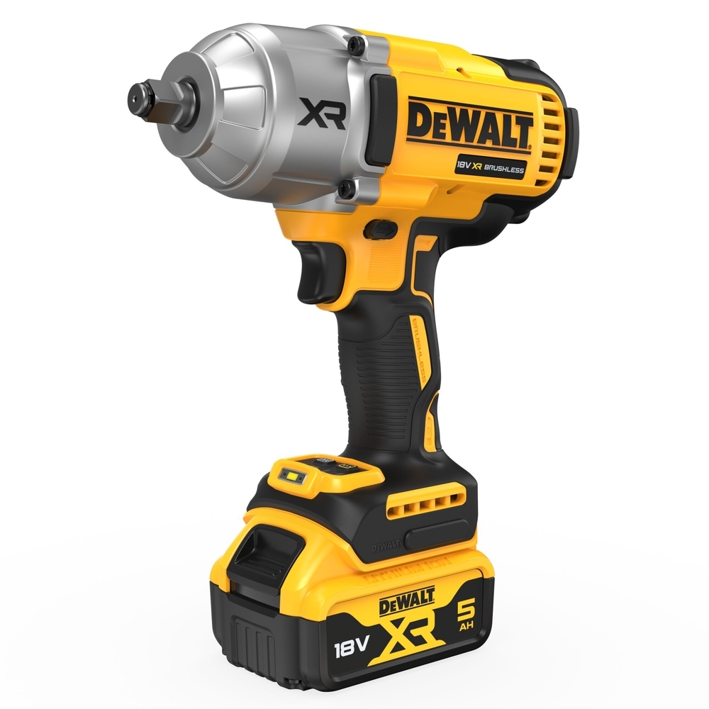 Boulonneuse ½” XR 18 V 5 Ah Li-Ion Brushless 1396 Nm - jonc de sécurité  - DCF900P2T-QW - DEWALT