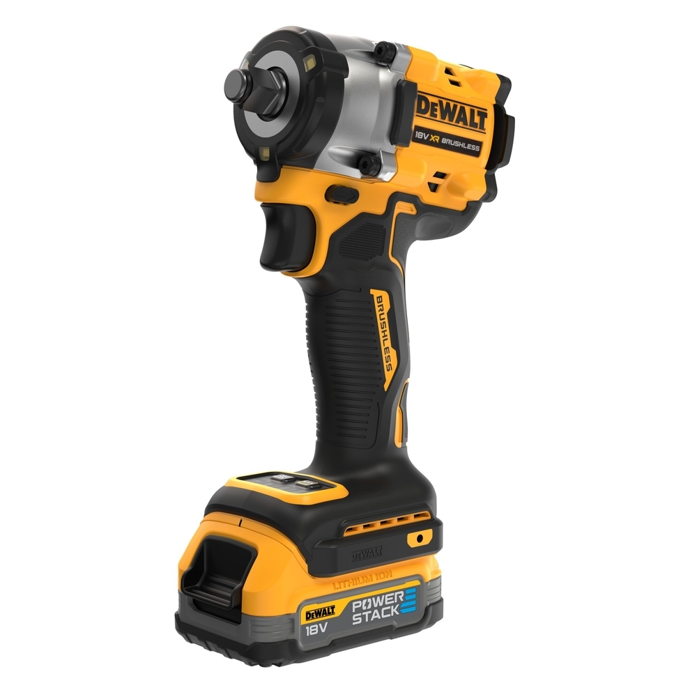 Boulonneuse 1/2'' XR 18V 1,7 Ah Brushless 406 Nm - jonc de sécurité - POWERSTACK - DCF921E2T-QW - DEWALT