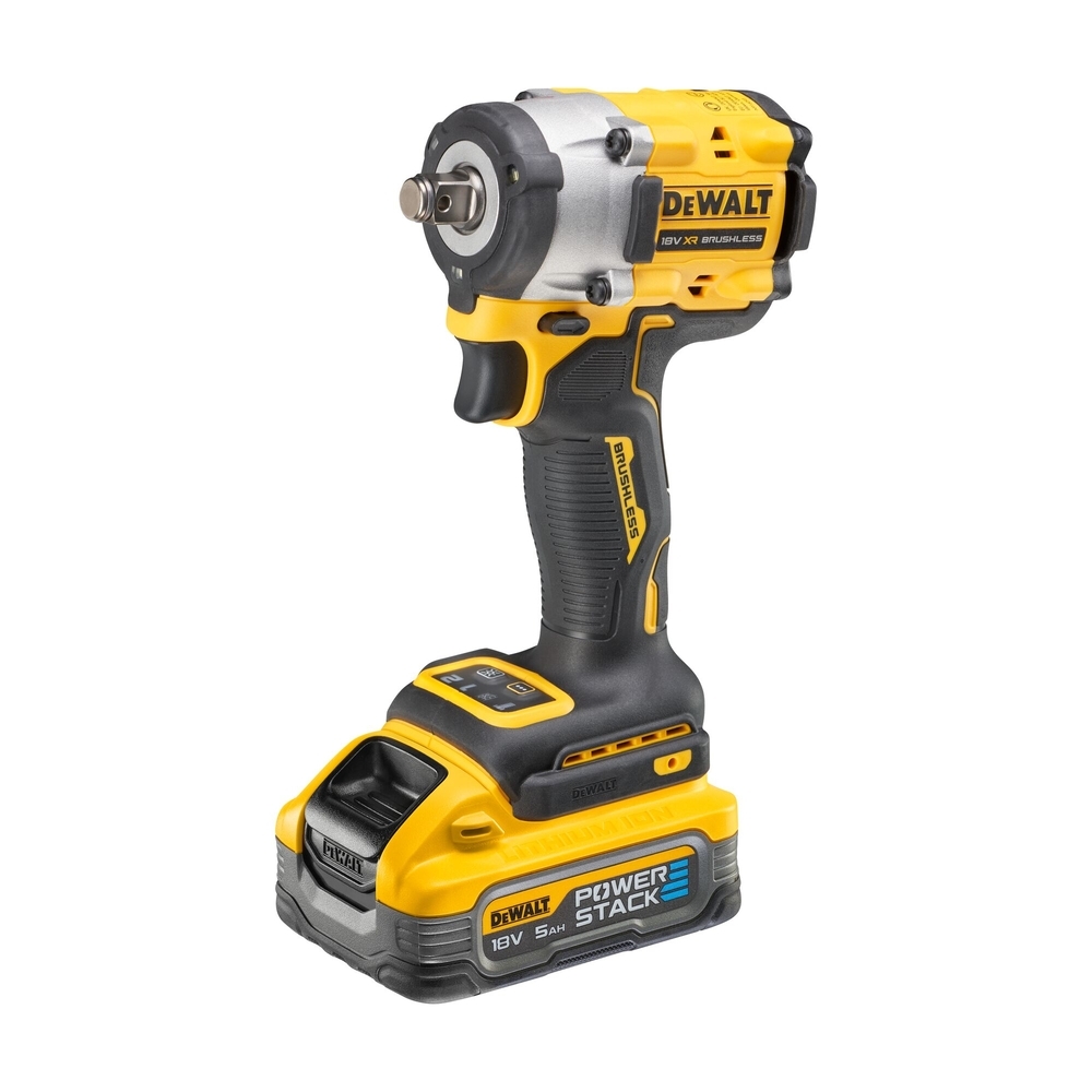 Boulonneuse 1/2'' XR 18 V 5 Ah Brushless 406 Nm - jonc de sécurité - POWERSTACK - DCF921H2T-QW - DEWALT