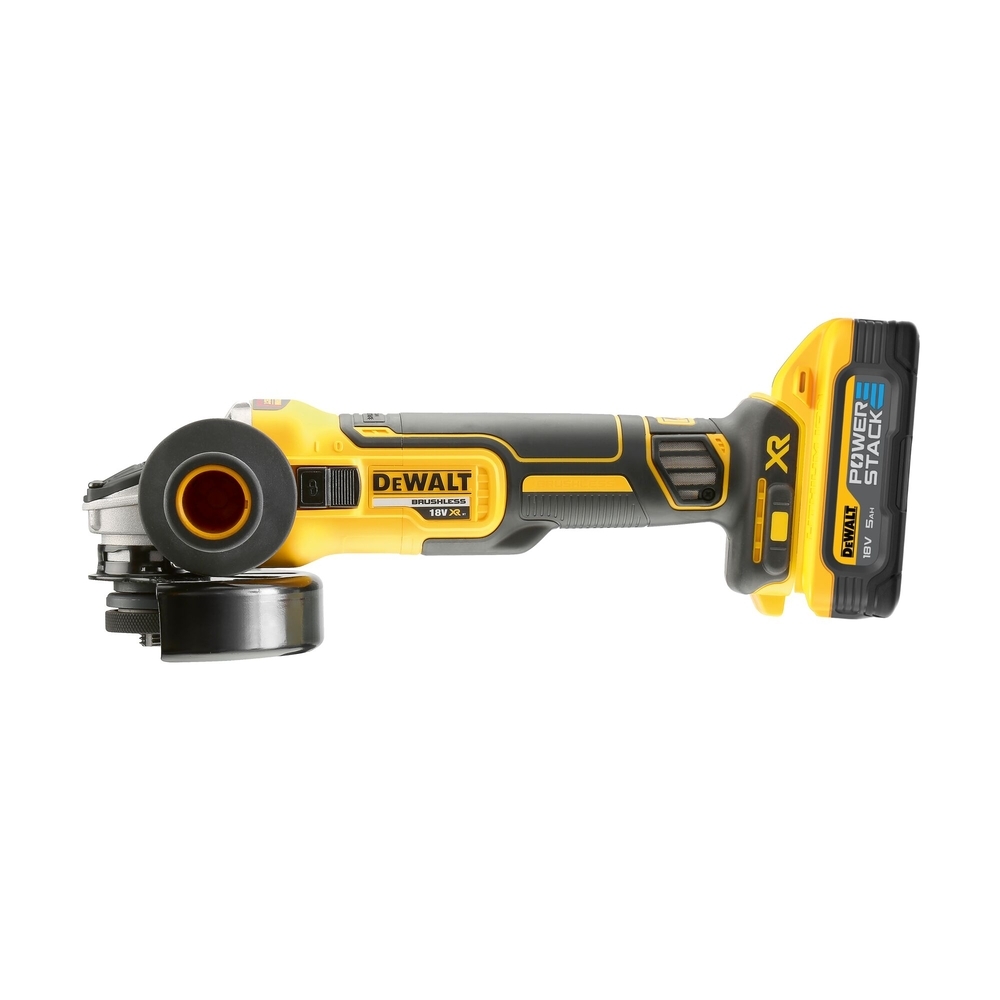 Meuleuse 125 mm XR 18 V 5 Ah Li-Ion Brushless POWERSTACK - DCG405H2T-QW - DEWALT