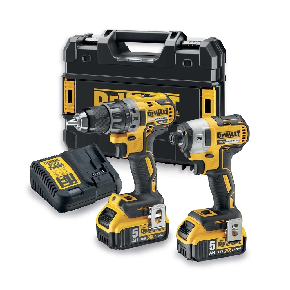Kit 2 outils XR 18 V 5 Ah Li-Ion Brushless - DCD791 / DCF887 - DCK268P2T-QW - DEWALT