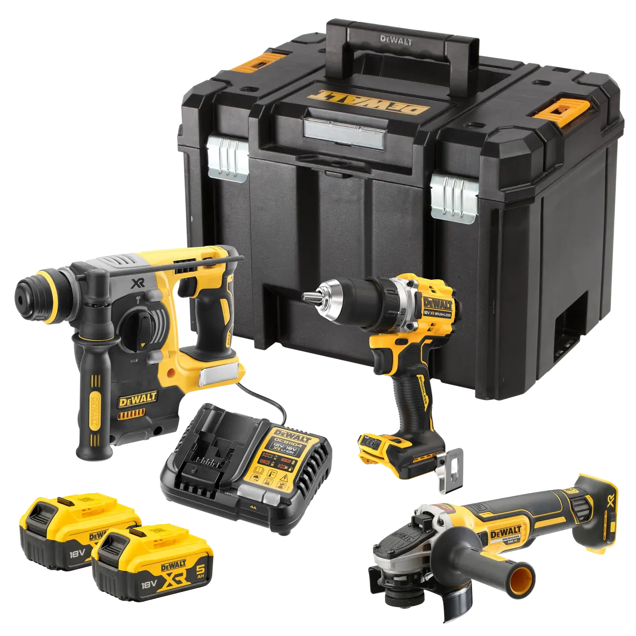 Kit 3 outils XR® 18V 5 Ah Brushless DEWALT - DCK330P2T-QW