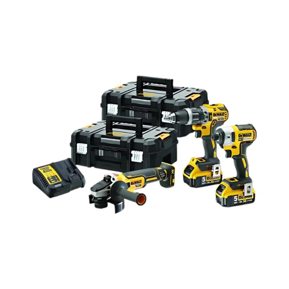 Kit 3 outils XR 18 V 5 Ah Li-Ion Brushless - DCD796 / DCF887 / DCG405 - DCK384P2T-QW - DEWALT