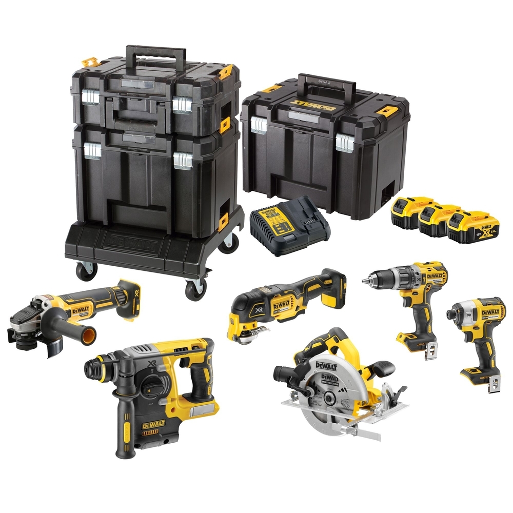 Kit 6 outils XR 18V 5Ah Li-Ion Brushless - DCK685P3T-QW - DEWALT
