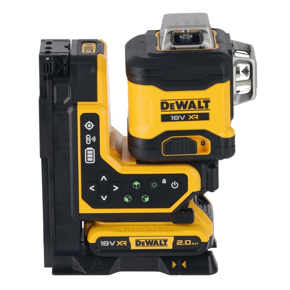 Niveau laser multilignes 3x360° XR 18V 2Ah Li-Ion - faisceaux verts-télécommandé - DCLE34035D1-QW - DEWALT