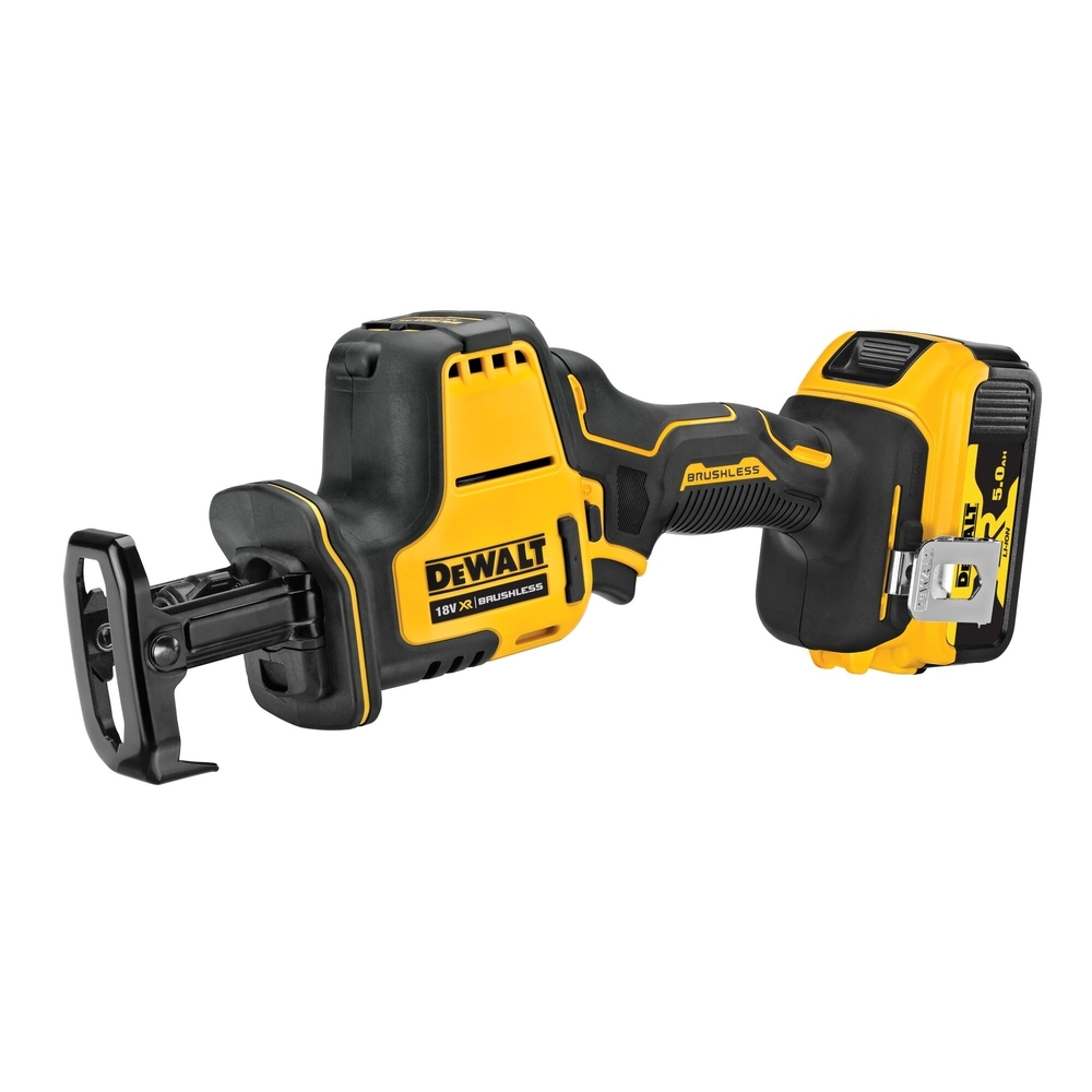 Scie sabre compacte XR 18V 5Ah Li-Ion Bl - 2 batteries/chargeur/coffret TSTAK - DCS369P2-QW - DEWALT