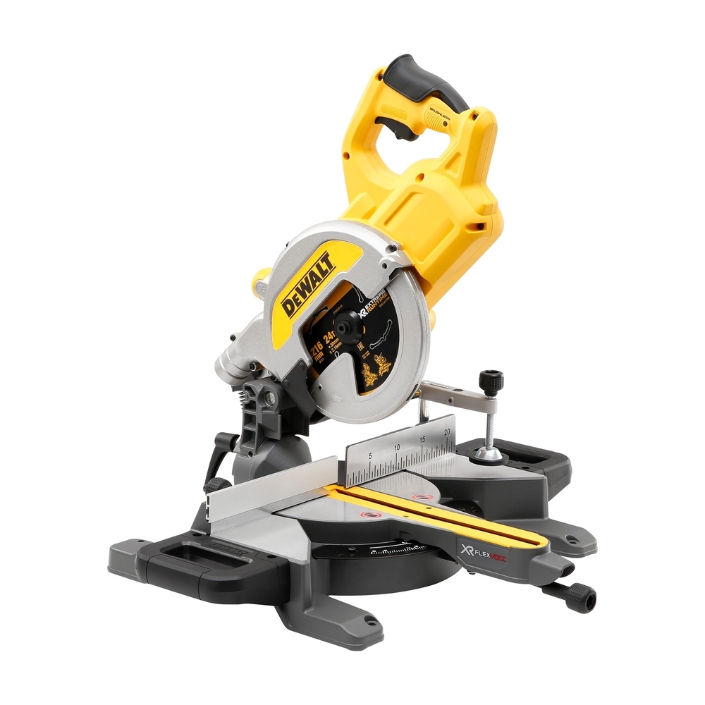 Scie à onglets radiale XR FLEXVOLT 54 V Brushless 216 mm  - DCS777N-XJ - DEWALT