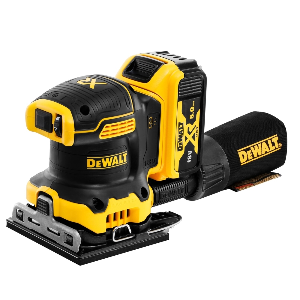 Ponceuse 1/4 de feuille XR 18 V 5 Ah Li-Ion Brushless - DCW200P2-QW - DEWALT