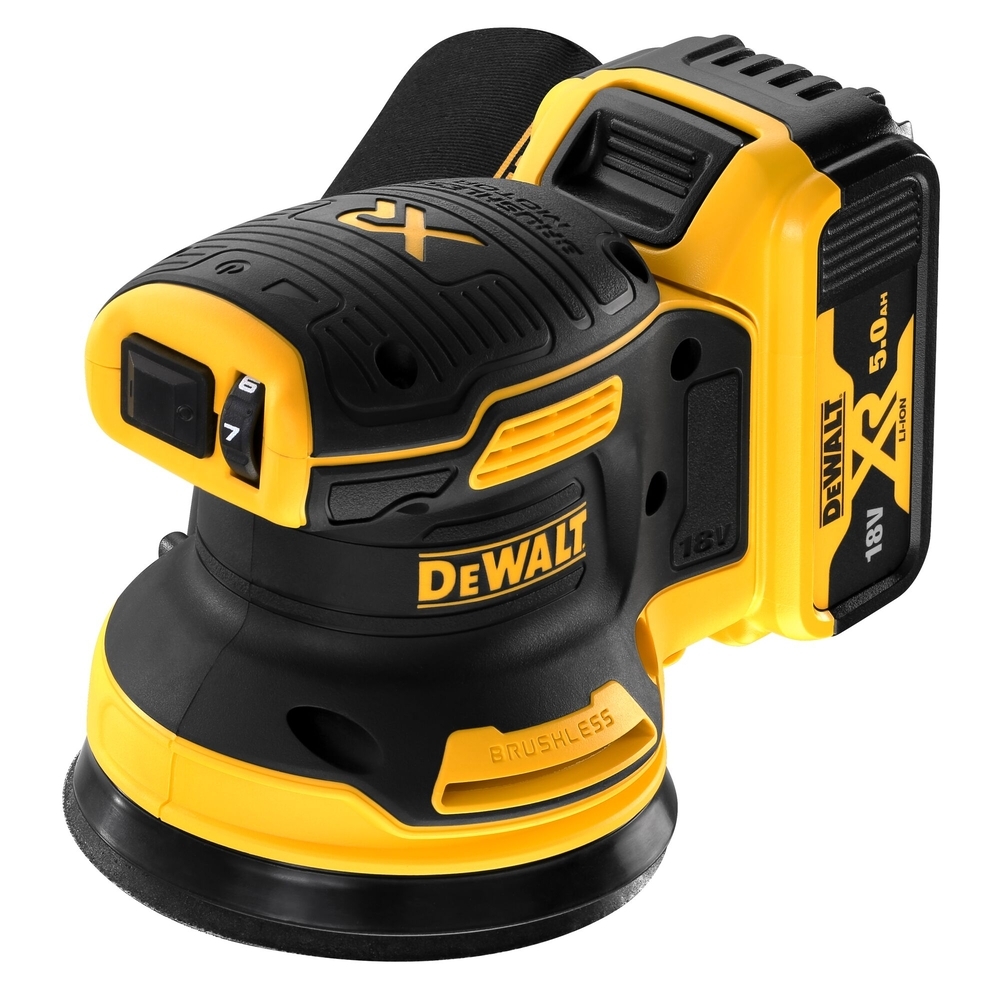 Ponceuse excentrique XR 18 V 5 Ah Li-Ion Brushless 125 mm - DCW210P2-QW - DEWALT