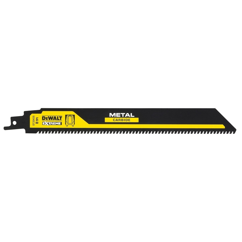 Lame de scie sabre carbure 230 mm pour le métal / 8TPI - DT20435-QZ - DEWALT
