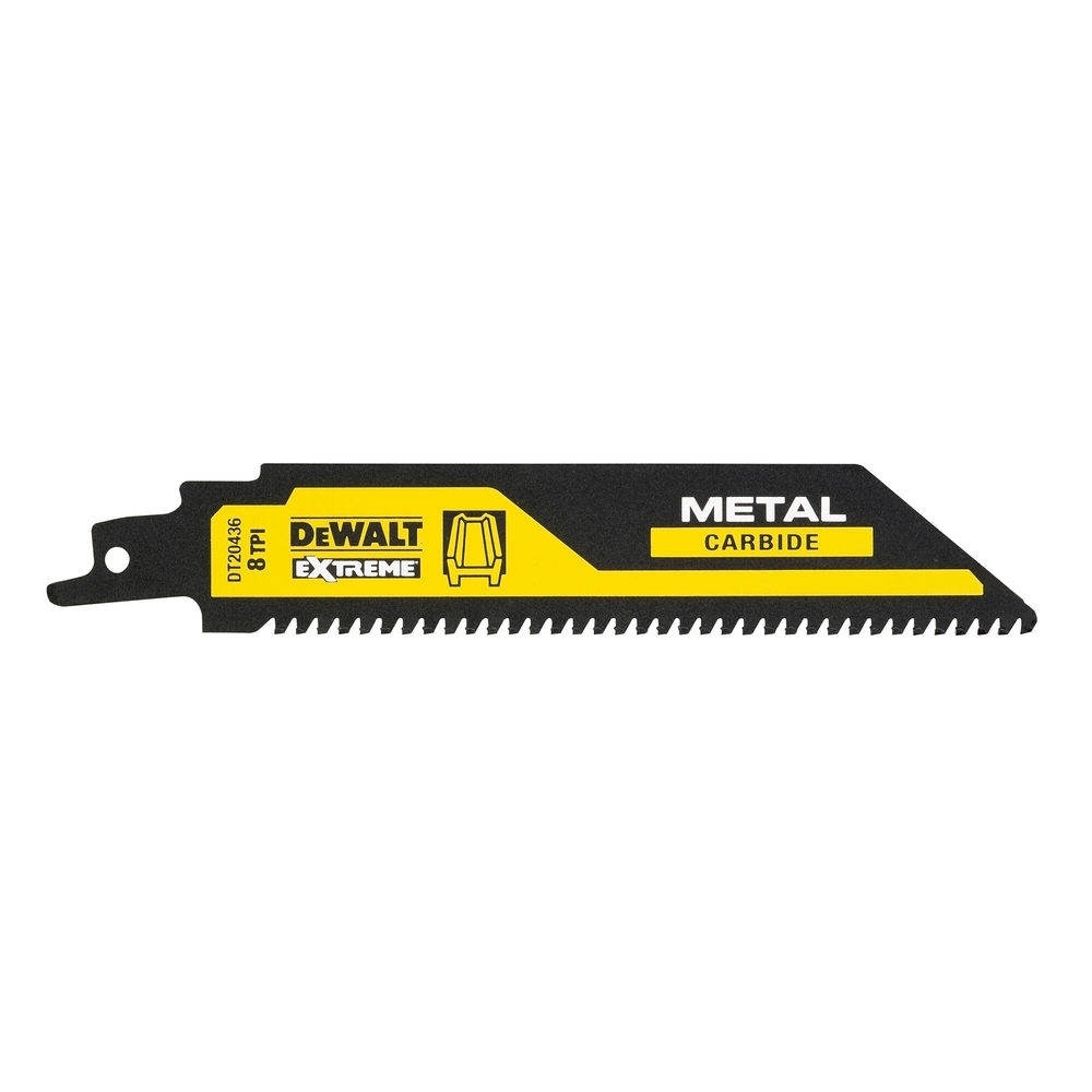 Lame de scie sabre carbure 152 mm pour le métal / 8TPI - DT20436-QZ - DEWALT