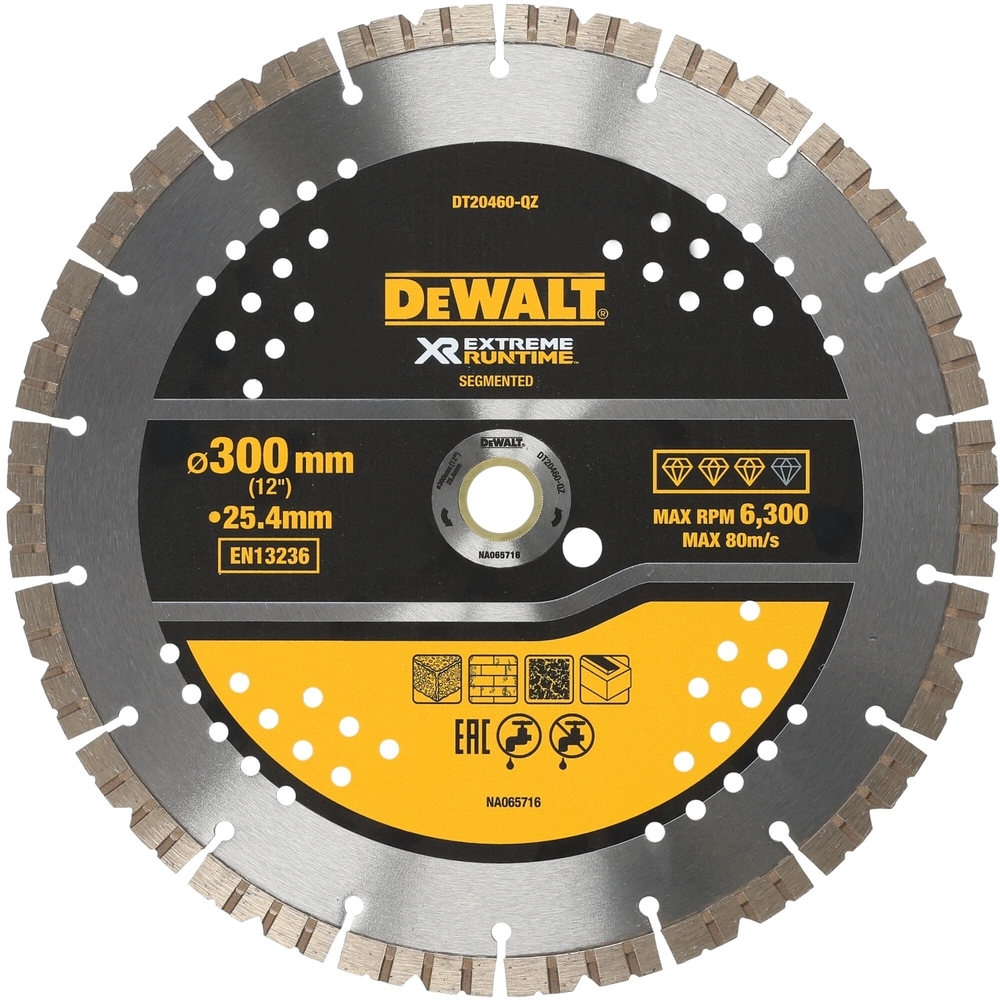  Disque béton XR RUNTIME diamant généraliste 305 x 22,23mm - DT20460-QZ - DEWALT
