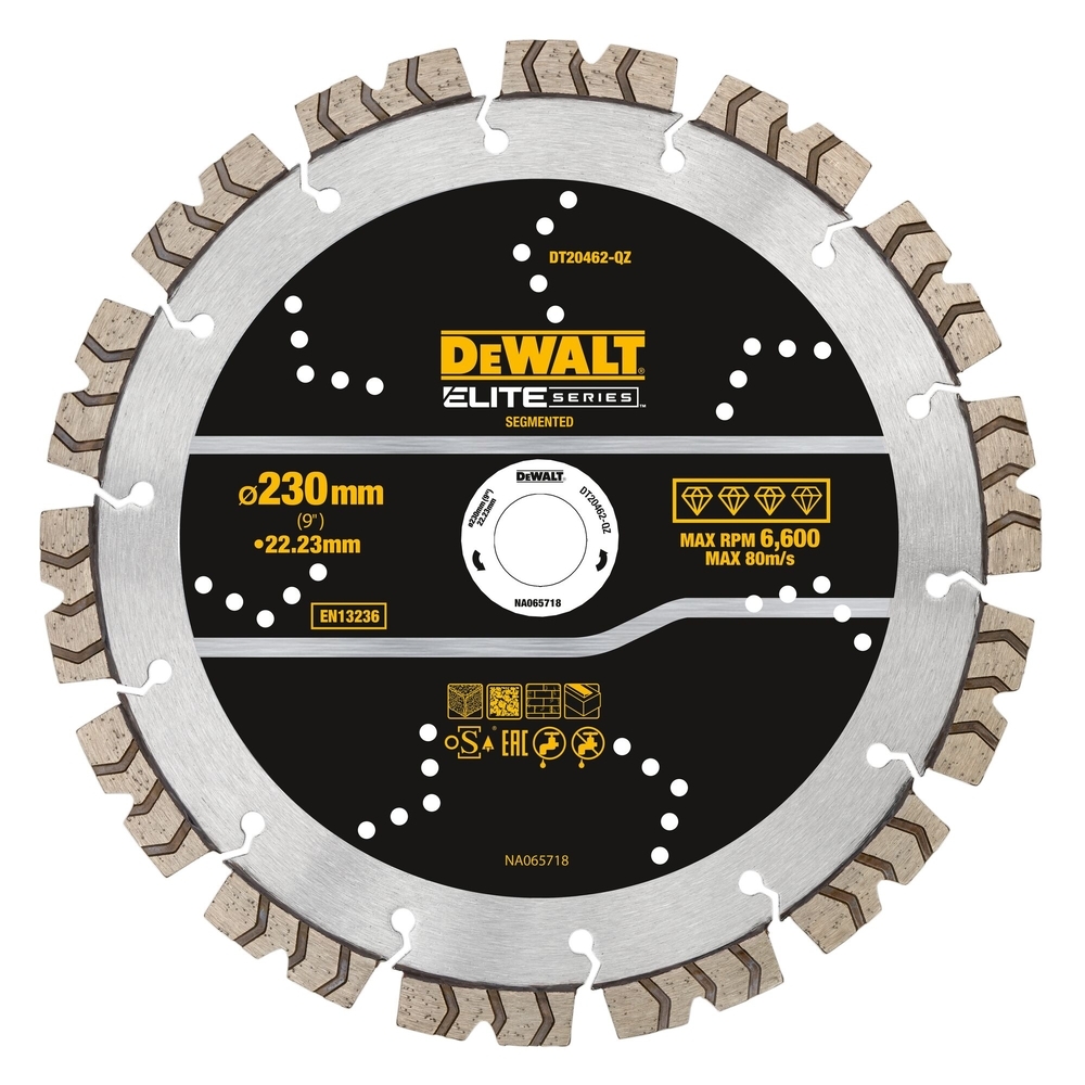 Disque béton ELITE diamant généraliste 230 x 22,23mm - DT20462-QZ - DEWALT
