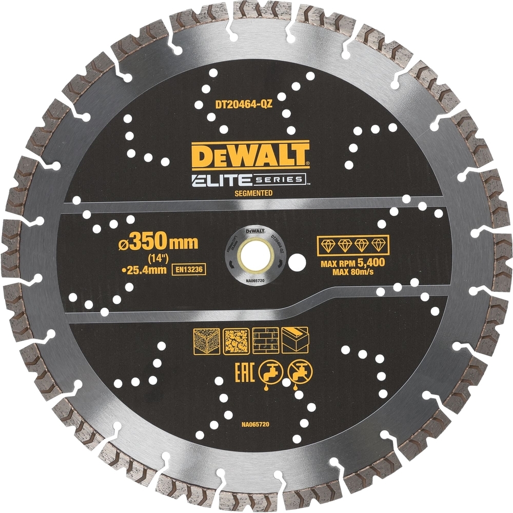 Disque béton ELITE diamant généraliste 355 x 25,4 mm - DT20464-QZ - DEWALT