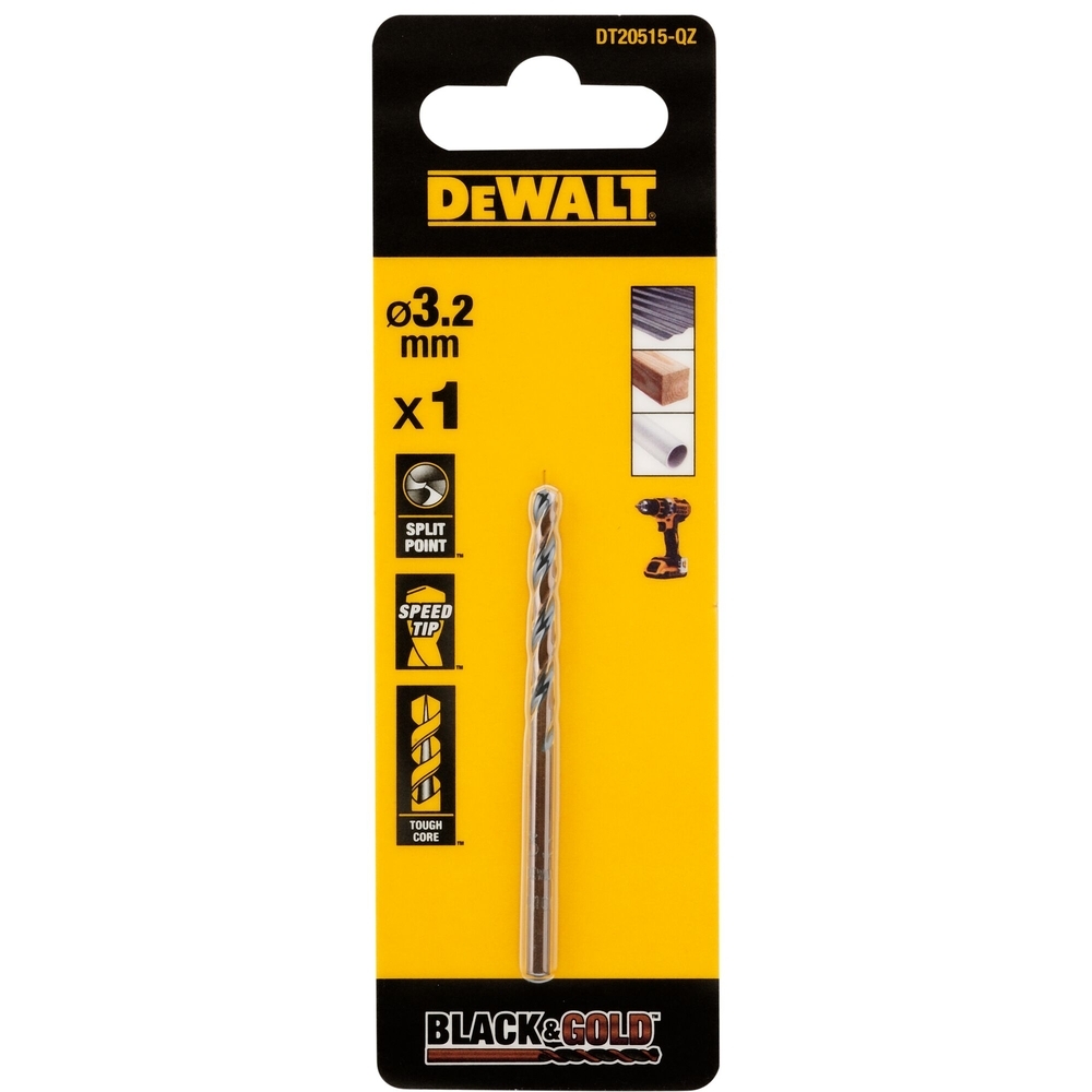 Foret HSS-G 3,2 x 36 x 65 mm - DT20515-QZ - DEWALT