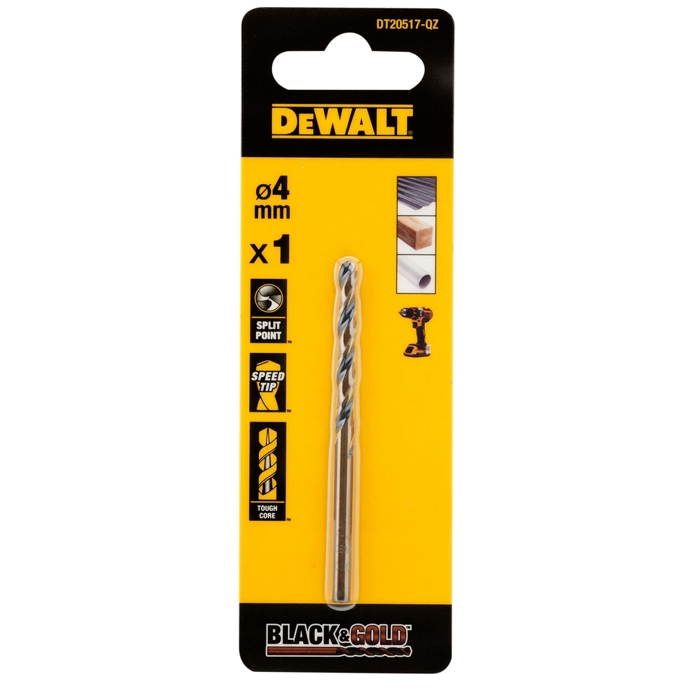 Foret HSS-G 4 x 43 x 75 mm - DT20517-QZ - DEWALT