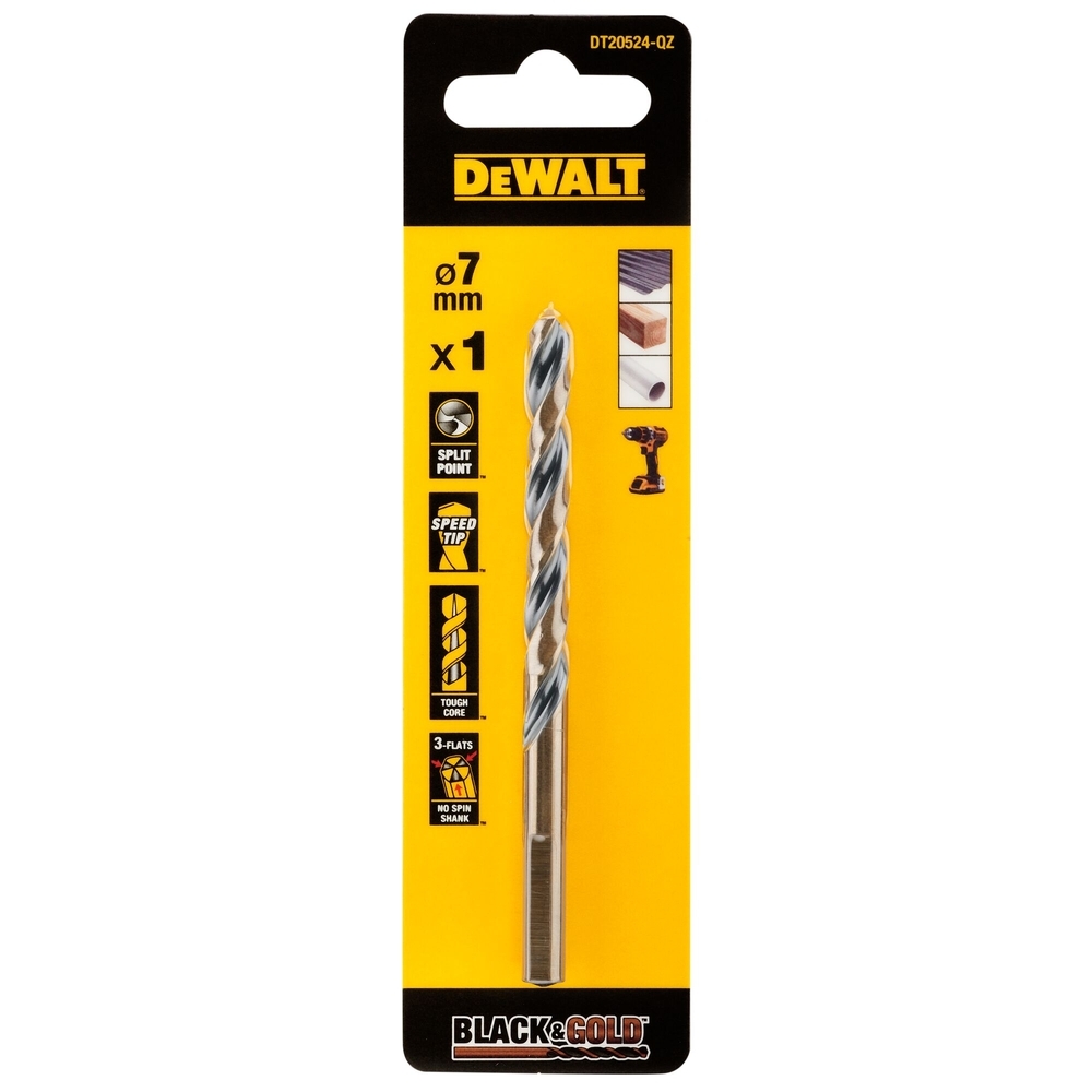 Foret HSS-G 7 x 69 x 109 mm - DT20524-QZ - DEWALT