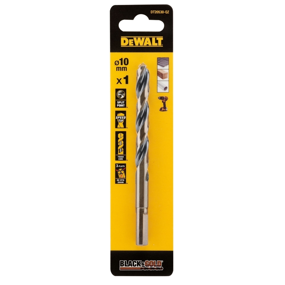Foret HSS-G 10 x 87 x 133 mm - DT20530-QZ - DEWALT