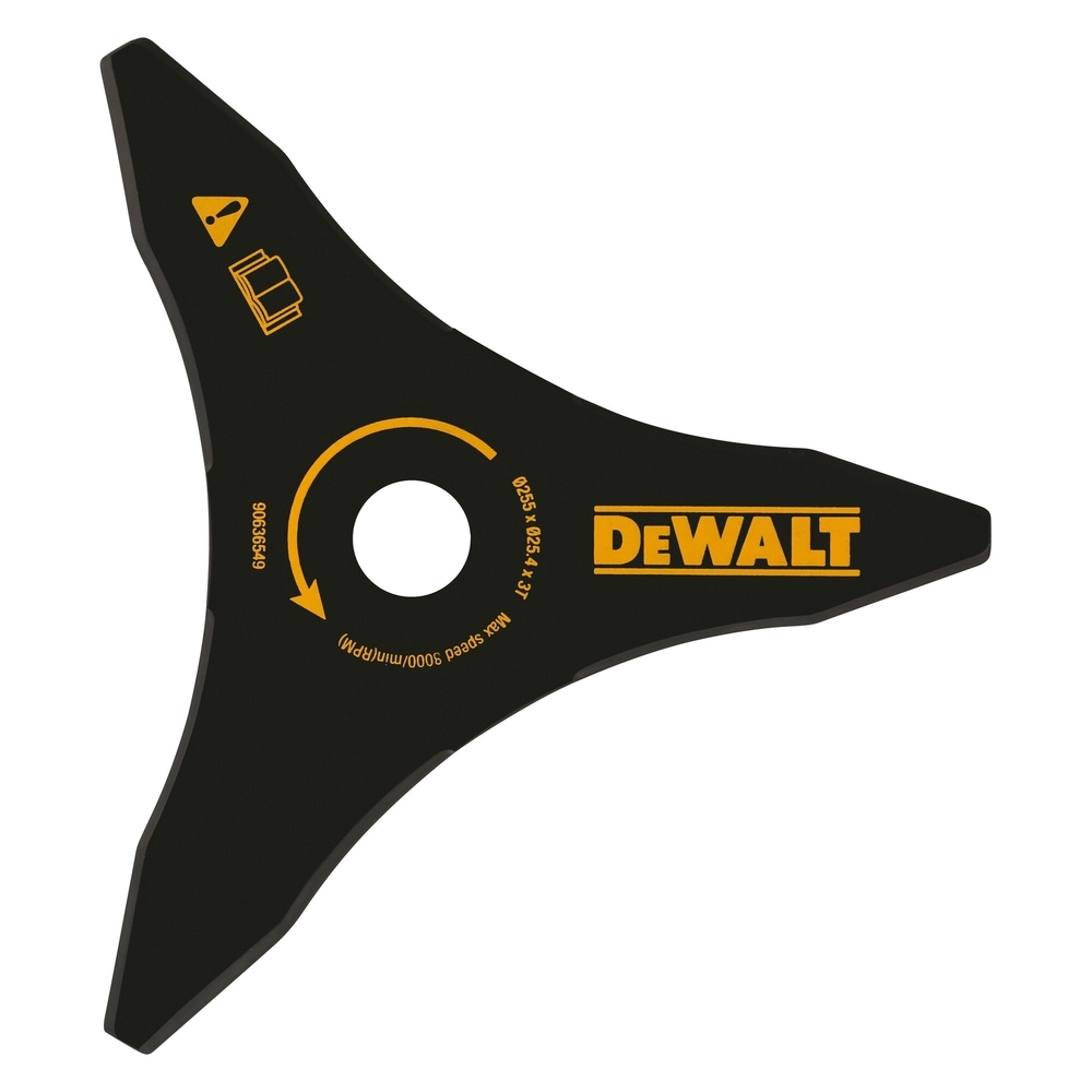 Couteau à herbe 3 lames / dents 250 mm pour débroussailleuse - DT20653-QZ - DEWALT