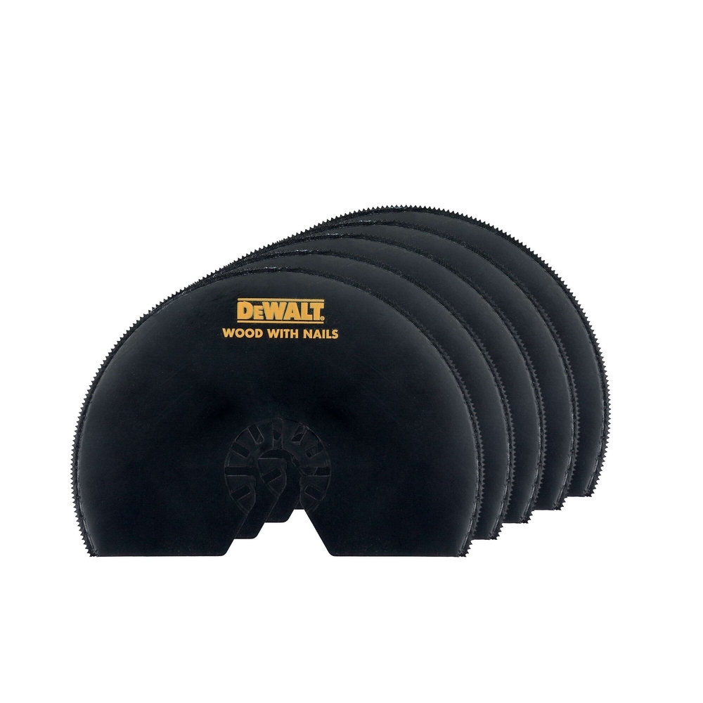 Jeu de 5 lames Ø100 mm BiM semi circulaire pour multi-cutter - DT20728-QZ - DEWALT