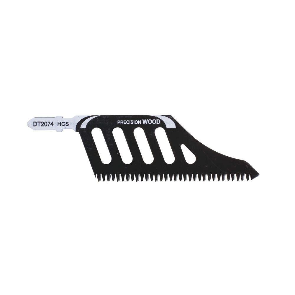 Lame de scie sauteuse deportée bois HCS profondeur de coupe < 65 mm attache en T - DT2074-QZ - DEWALT