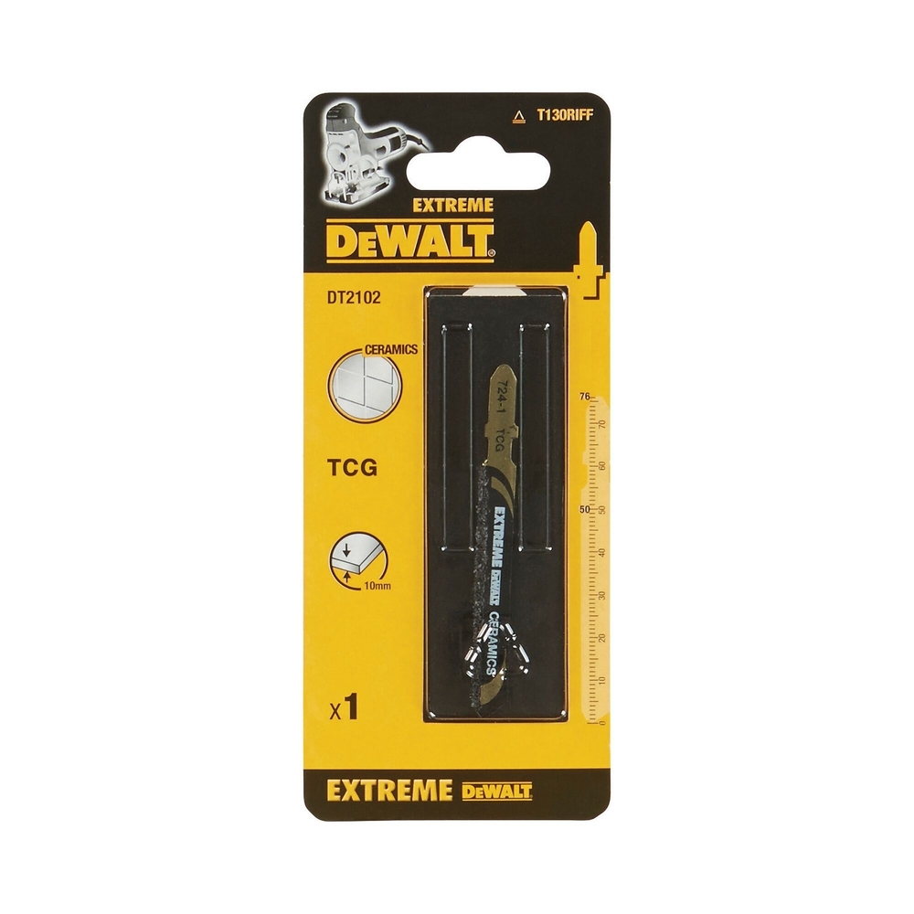 Lame pour scie sauteuse au carbure de tungstène profondeur de coupe < 10 mm - DT2102-QZ - DEWALT