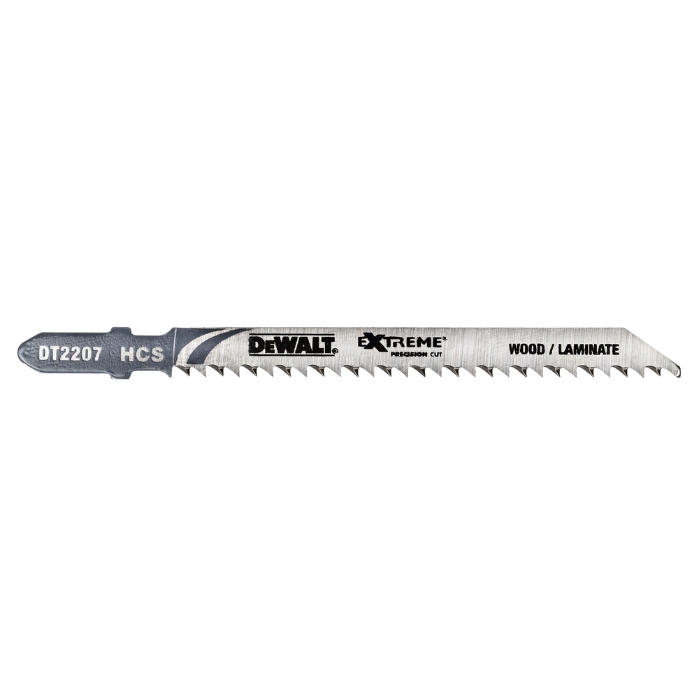 Lame scie sauteuse XPC denture inversée HCS profondeur de coupe < 40mm attache T - DT2207-QZ - DEWALT