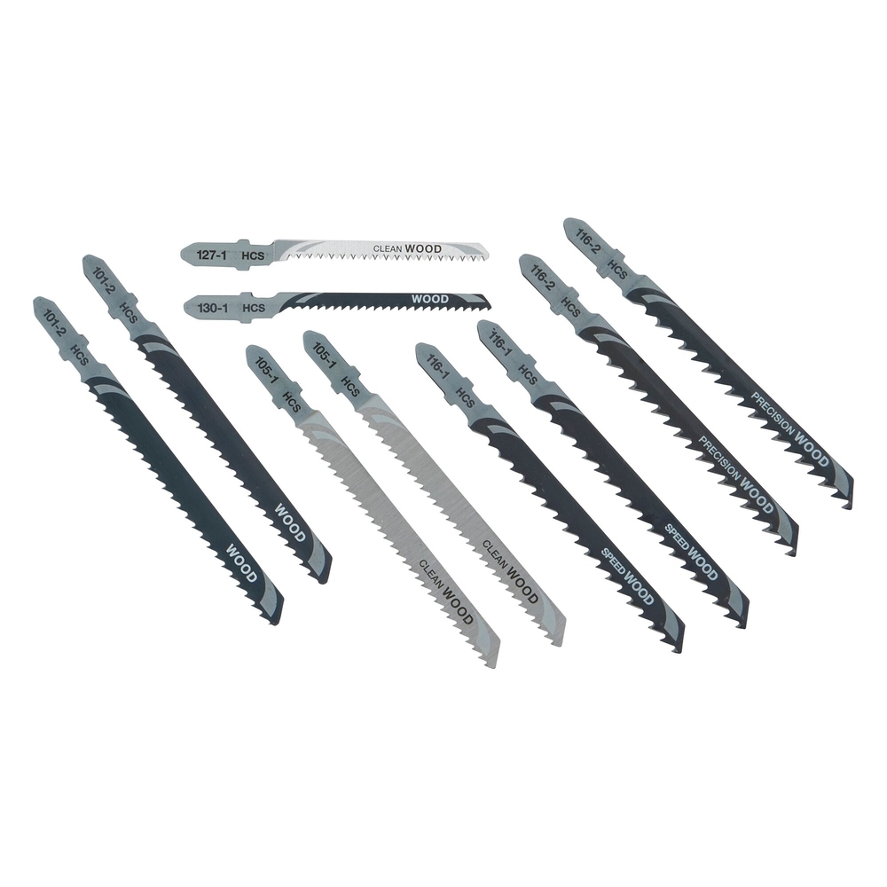 Coffret de 10 lames de scie sauteuse bois attache en T - DT2290-QZ - DEWALT