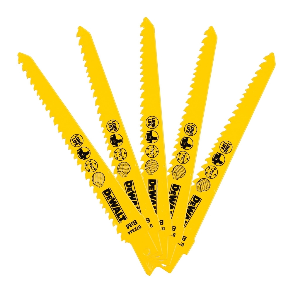 Lame de scie sabre BiM pour la coupe du bois 152 mm - DT2344-QZ - DEWALT