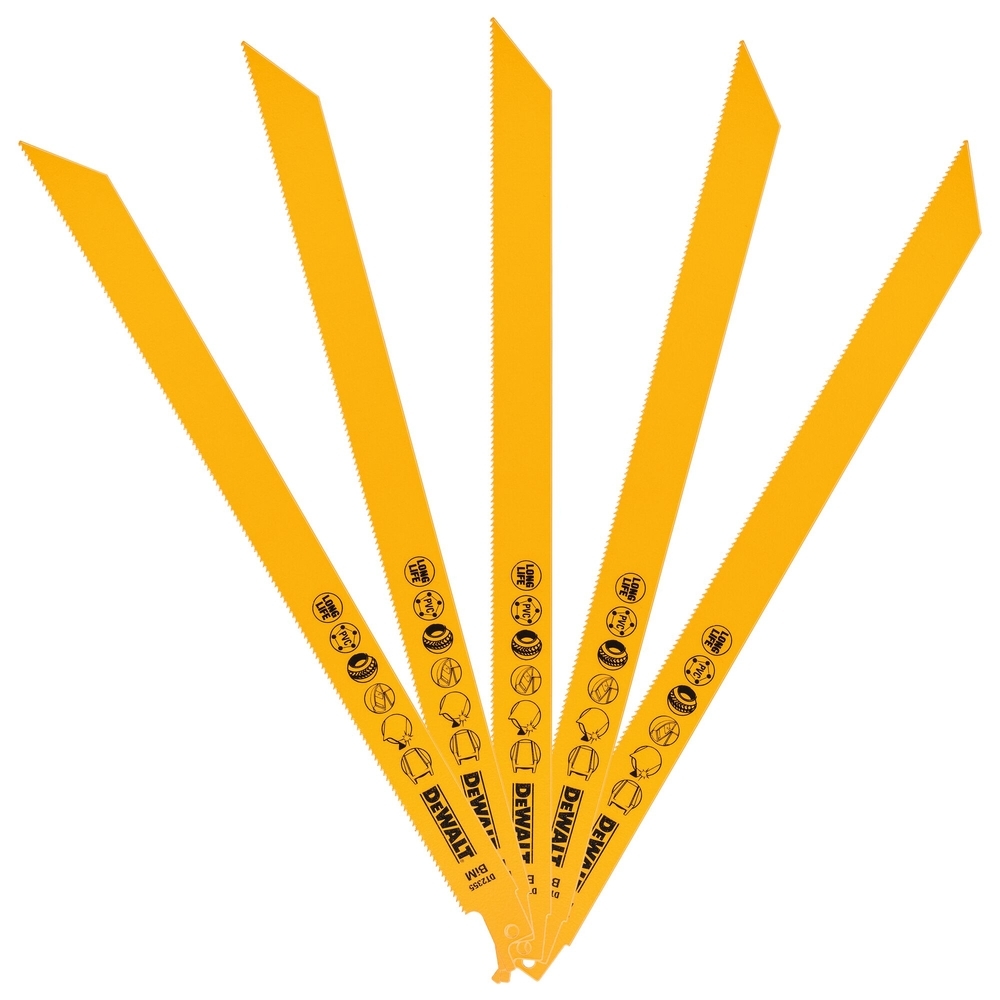 Lame de scie sabre BiM pour la coupe du bois avec métal 305 mm - DT2355-QZ - DEWALT