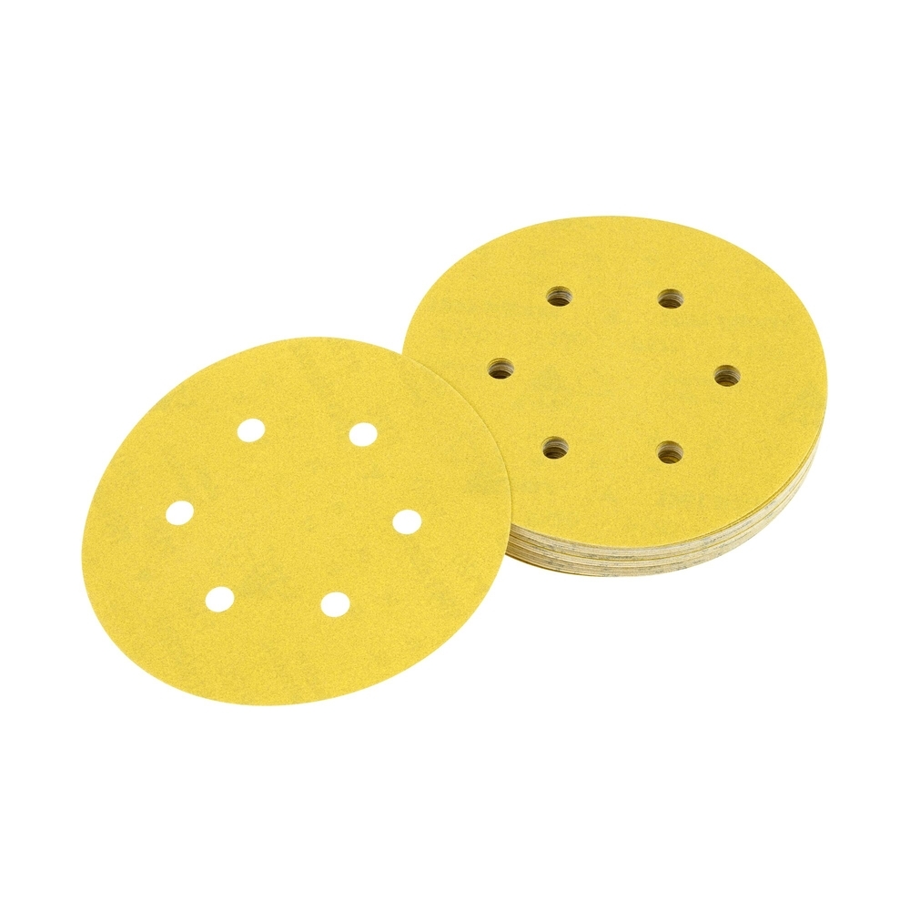 Disque abrasif velcro ponceuses excentriques grain 180 - 6 perforations ø 150 mm - DT3126-QZ - DEWALT