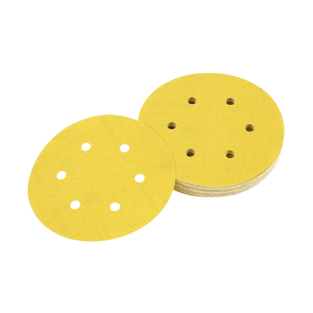 Disque abrasif velcro ponceuses excentriques grain 240 - 6 perforations ø 150 mm - DT3127-QZ - DEWALT