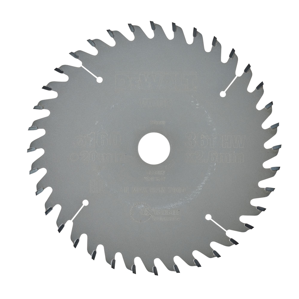 Lame de scie circulaire 160 x 20mm, 36 dents, ATB/coupe fine, angle d'attaque 10 - DT4057-QZ - DEWALT