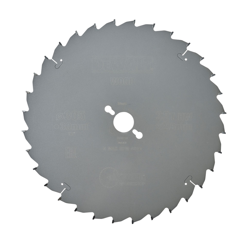 Lame de scie circulaire stationnaire Extreme Workshop 305 x 30 mm, 32 dents - DT4210-QZ - DEWALT