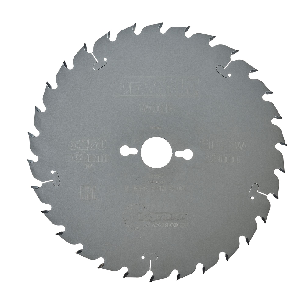 Lame de scie circulaire stationnaire Extreme Workshop 250 x 30 mm, 30 dents - DT4226-QZ - DEWALT