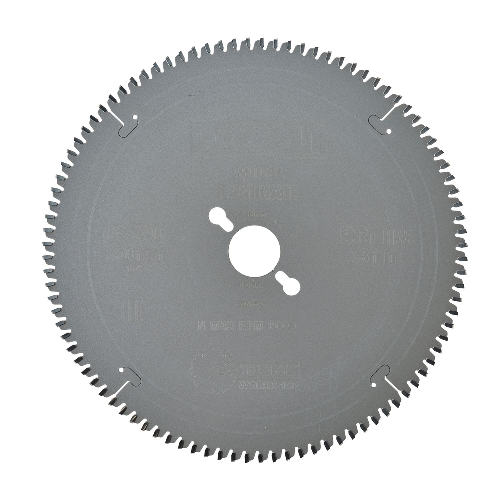 Lame de scie circulaire stationnaire Extreme Workshop 250 x 30 mm, 96 dents - DT4282-QZ - DEWALT