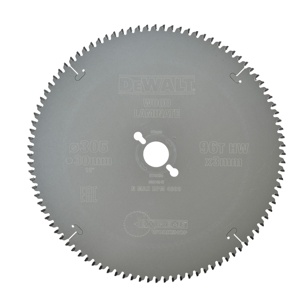 Lame de scie circulaire stationnaire Extreme Workshop 305 x 30 mm, 96 dents - DT4290-QZ - DEWALT