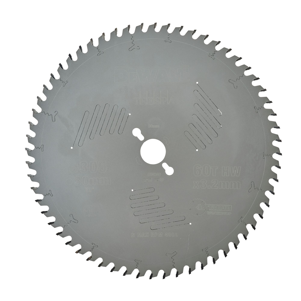 Lames de scie circulaire stationnaire Extreme Workshop 305 x 30 mm, 60 dents - DT4346-QZ - DEWALT