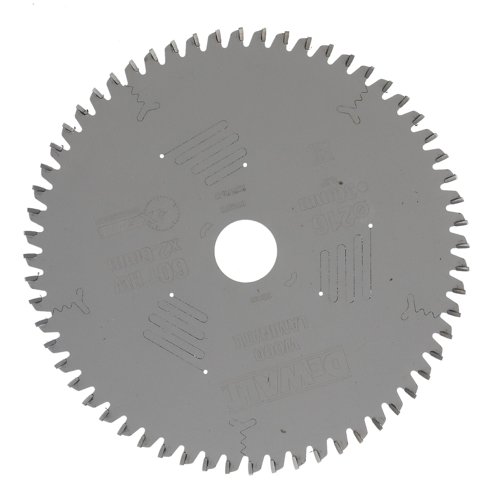 Lame de scie circulaire stationnaire Extreme Workshop 216 x 30 mm, 60 dents - DT4370-QZ - DEWALT