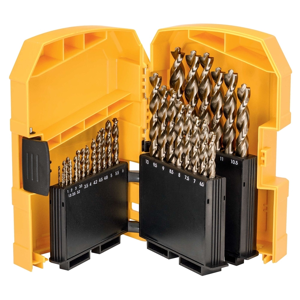 Coffret plastique de 29 forets métal Extreme Cobalt HSS-CO longueur 12 à 98 mm - DT4957-QZ - DEWALT
