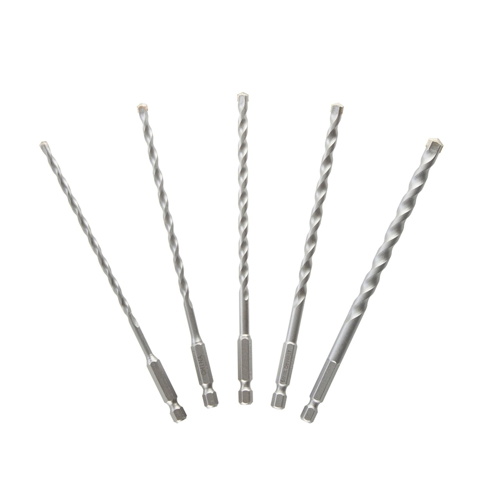 Coffret de 5 forets multi-matériaux impact diamètre : 4, 5 ,5, 5, 6, 8 mm - DT60099-QZ - DEWALT