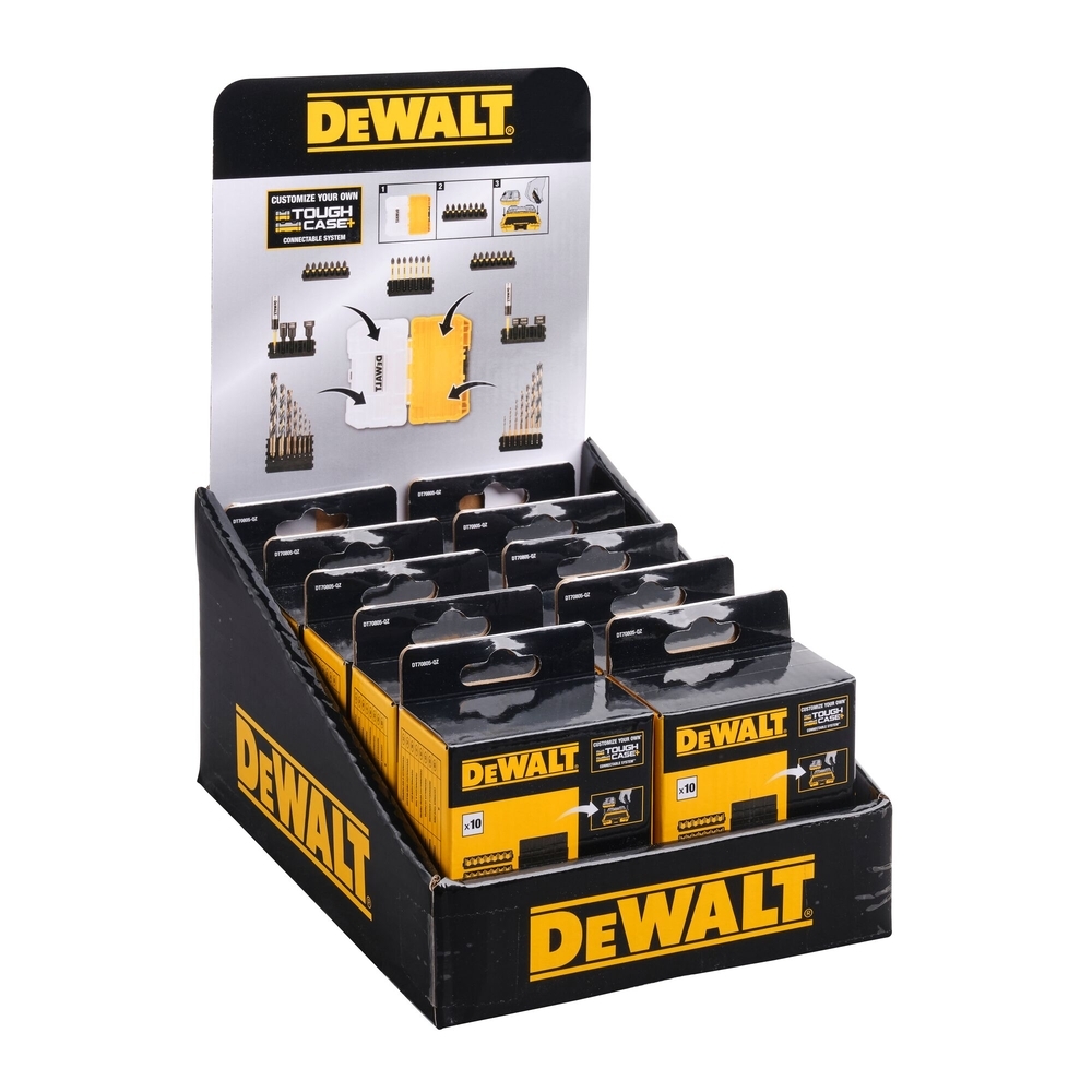 6 barrettes embouts vissage vides (3x25 mm + 3x57 mm) + 4 séparateurs TOUGHCASE  - DT70805-QZ - DEWALT