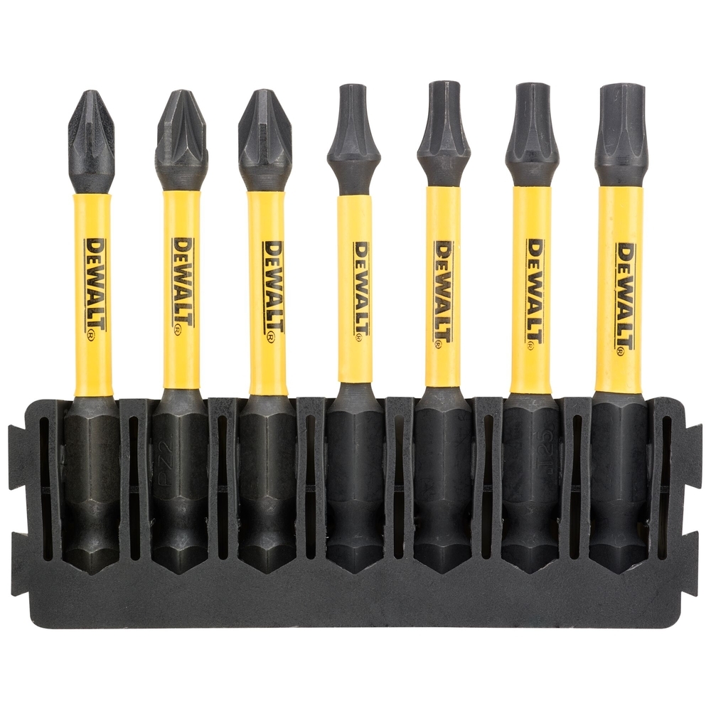 Barrette de 7 embouts de vissage Phillips/Torx Flextorq 57 mm - DT70823-QZ - DEWALT