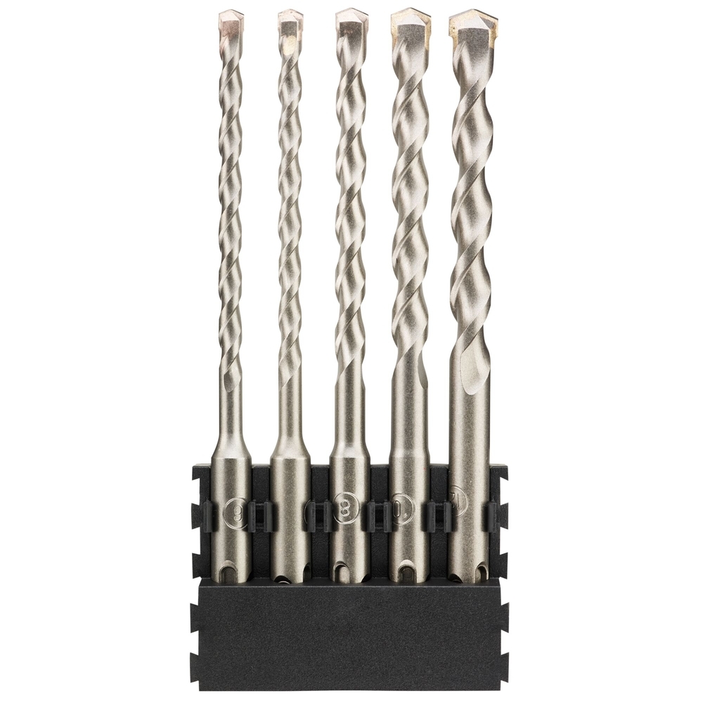 Barrette de 5 forets SDS+ 6 x 160 mm (x2) 8 x 160 mm / 10 x 160 mm / 12 x 160 mm - DT70836-QZ - DEWALT