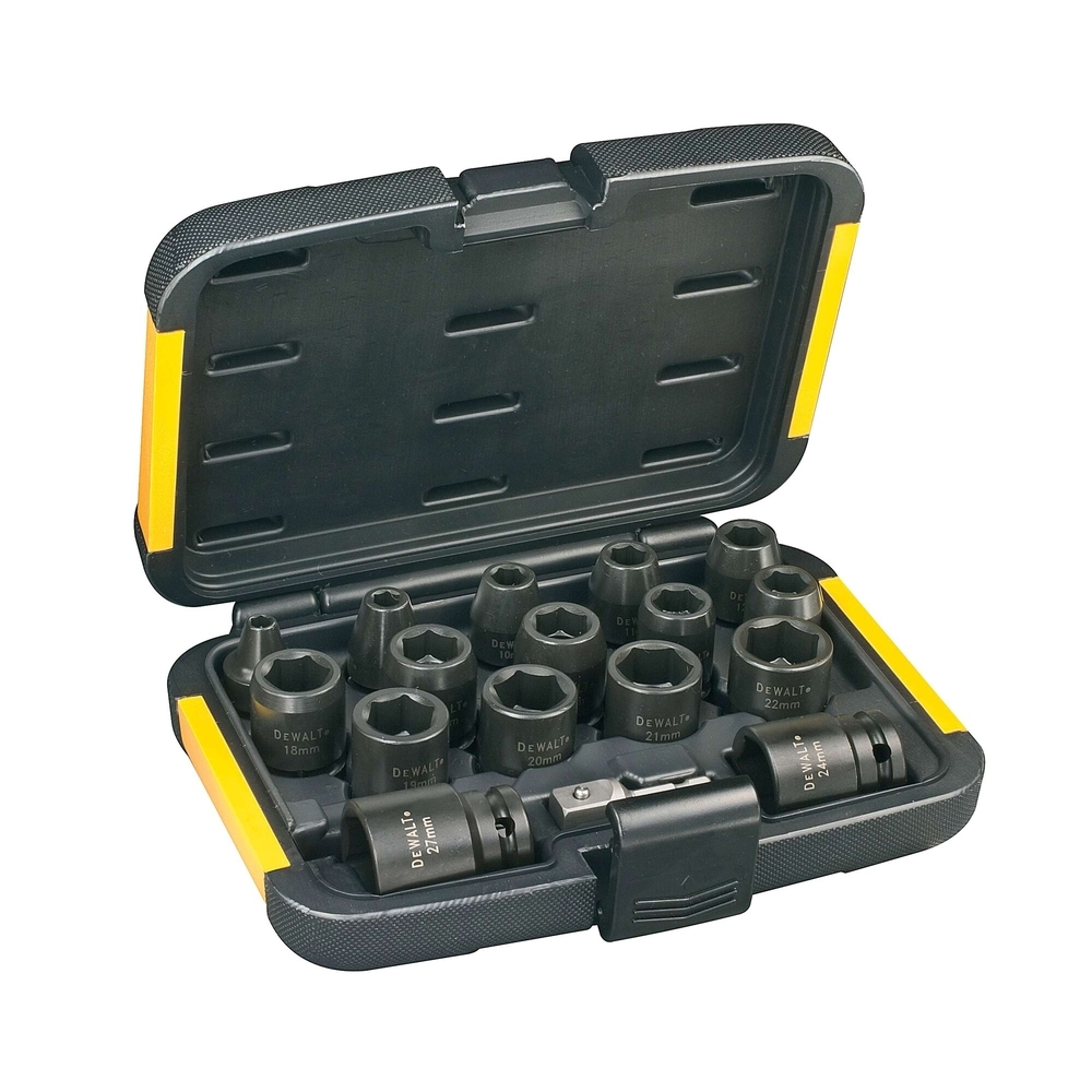 Coffret de 16 douilles à choc avec adaptateur - DT7506-QZ - DEWALT